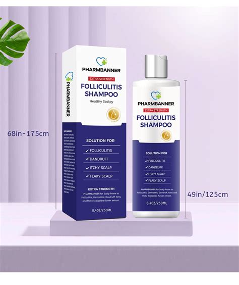 Anti-Fungal Folliculitis & Seborrheic Dermatitis Shampoo for Scalp ...