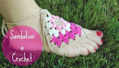 Cómo tejer Sandalias a Crochet Zapatos tejidos para damas Sandalias