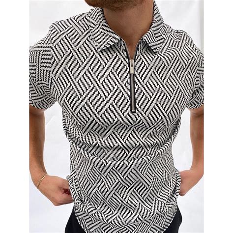 Polo De Manga Corta De Estilo Europeo Americano Para Hombre Camiseta