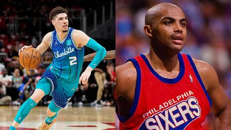 Watch Lamelo Ball Gets Shocked By 6 6 252lbs Charles Barkley’s Passing Skills In A Rare