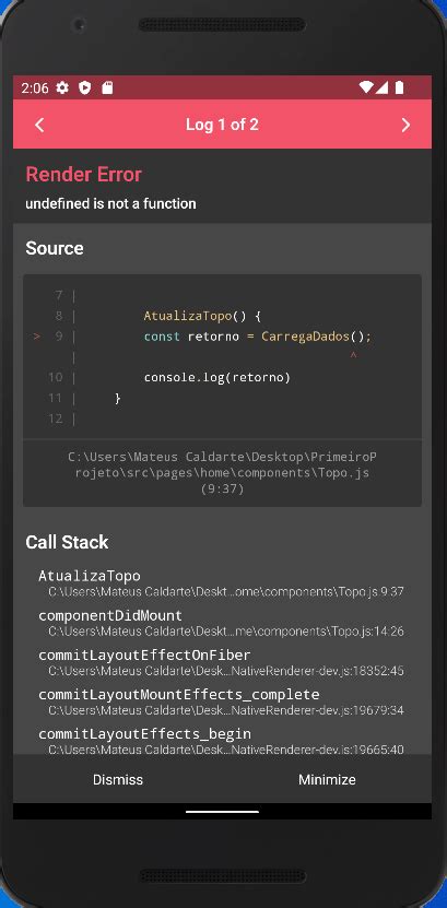 Erro De Fun O Indefinida Na Classe React Native Utilizando E