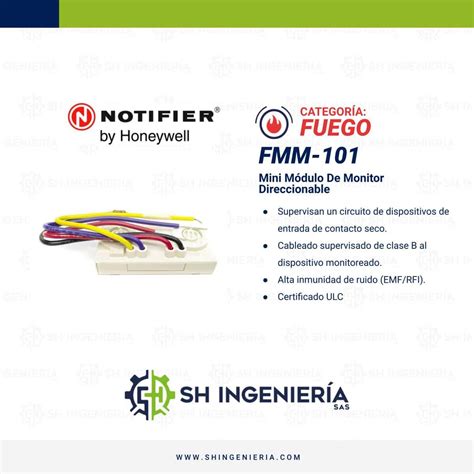 SH Ingeniería FMM 101 Mini módulo Monitor direccionable Notifier