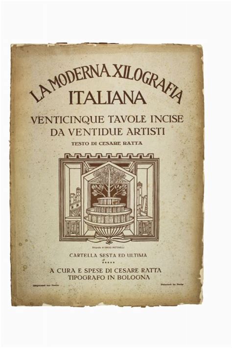 La Moderna Xilografia Italiana Raccolta Di Incisioni Auctions