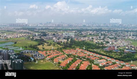 An Aerial View Of The Haikou Jiangdong New District Of China Hainan