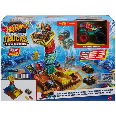 Set Masinuta HOT WHEELS Monster Truck Arena Smashers Provocarea HNB94 4 Ani Multicolor