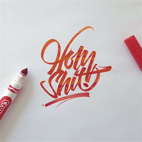 Crayola And Brushpen Lettering Set Behance