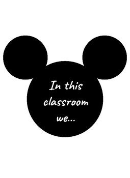 Mickey Themed Classroom Rules By Hannah Trocchio Tpt