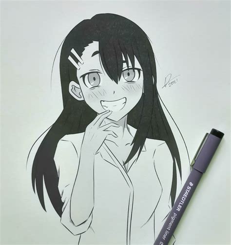 Deabdraw On Twitter Nagatoro~ijiranaide Nagatoro San A Poco No Quedo Chulo El Dibujo Anime