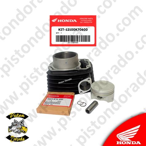 Kit De Cilindro Y Piston Cb190r Y Xr190 Honda Piston Dorado