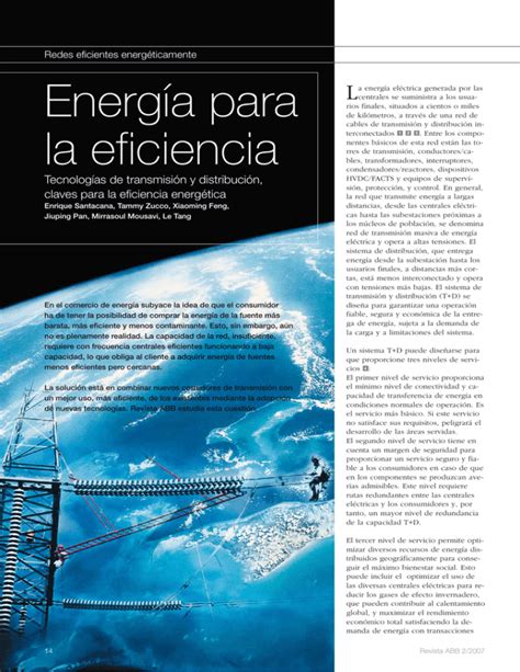 Energ A Para La Eficiencia