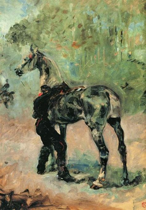 Reproductions D Art De Mus E Artilleur Sellant Son Cheval De