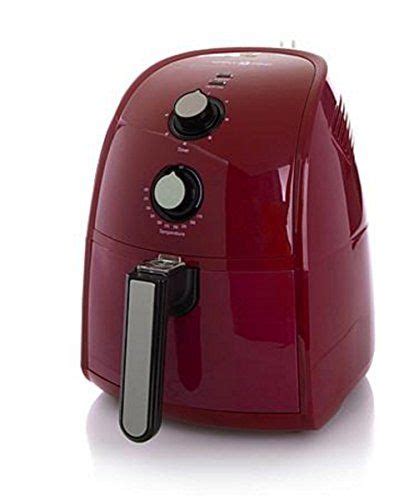 Simply Ming The Healthy Fry Ceramic Nonstick 1500 Watt Air Fryer Red