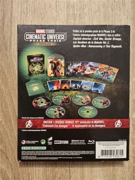 COFFRET BLU RAY Marvel Studios Cinematic Universe Phase 3 Partie 1 5