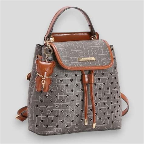 Bolsa Mochila Chenson Monograma 83818 Feminino Marrom