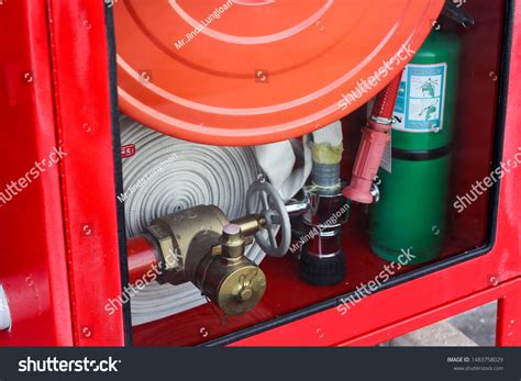 Fire Extinguisher Cabinetfire Hose Reel Cabinetfire 스톡 사진 1483758029 Shutterstock