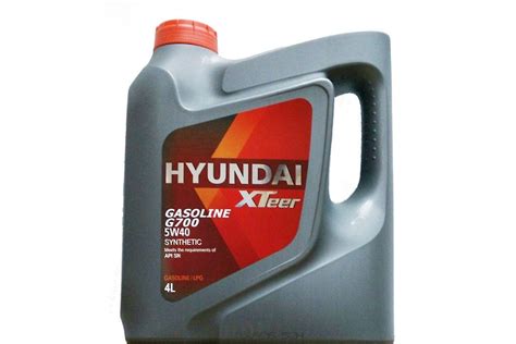 Масло Hyundai/Kia 5W40 4Л Синт Xteer Gasoline G700 от компании ...