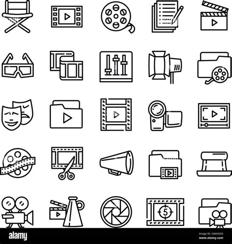 Film Production Icon Outline Film Production Vector Icon For Web