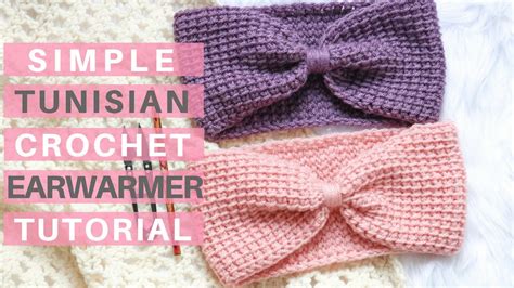 Simple Tunisian Crochet Ear Warmer Pattern And Tutorial YouTube