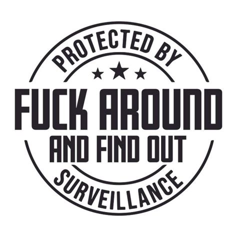 Protected By Fuck Around And Find Out Surveillance Svg Png Psd Dxf Ai Files Craftpi