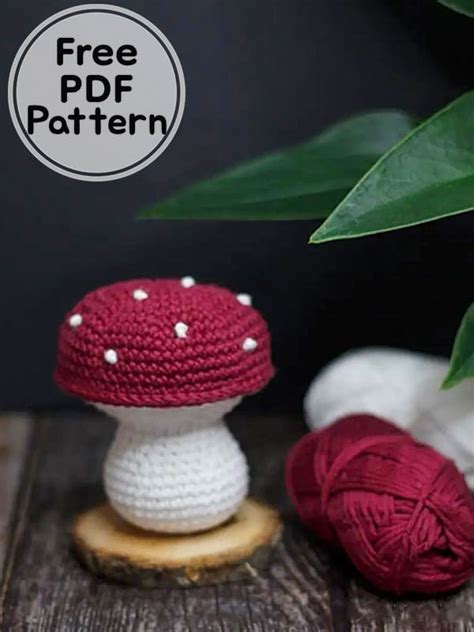 Crochet Mushroom Free Amigurumi Pdf Pattern