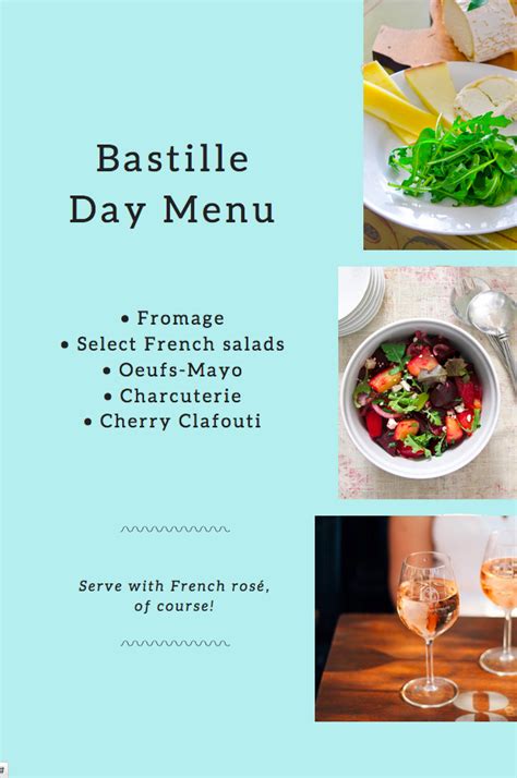 Bastille Day Potluck Recipes Party Menu