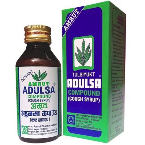 Amrut Tulsiyukt Adulsa Compound Cough Syrup 100 Ml At Best Price In Pune