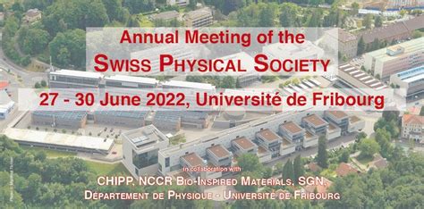 Annual Meeting Of The Swiss Physical Society June