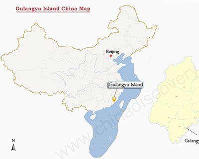 Gulangyu Island Map, Gulangyu Map, Gulangyu Xiamen Map