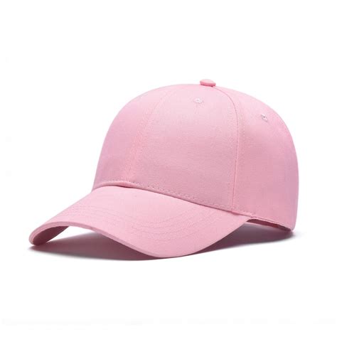 Men Women Plain Curved Sun Visor Baseball Cap Hat Solid Color Fashion