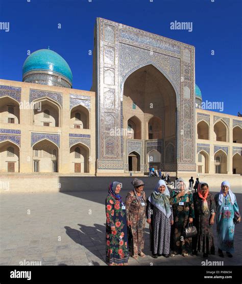 Uzbekistan Bukhara Mir I Arab Madrasa Islamic School Uzbek Women