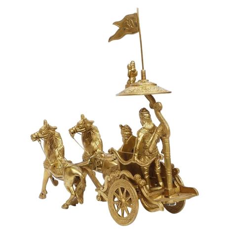 ARTVARKO Mahabharat Geeta Arjun Chariot Rath With Krishna Hanuman