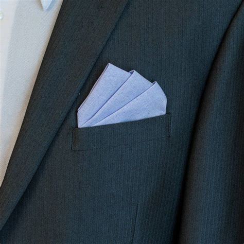 Pocket Square Folded Pocket Square Pick Color Pre Folded Etsy