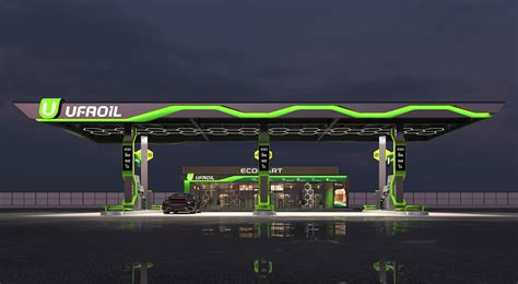 Gas station design :: Behance