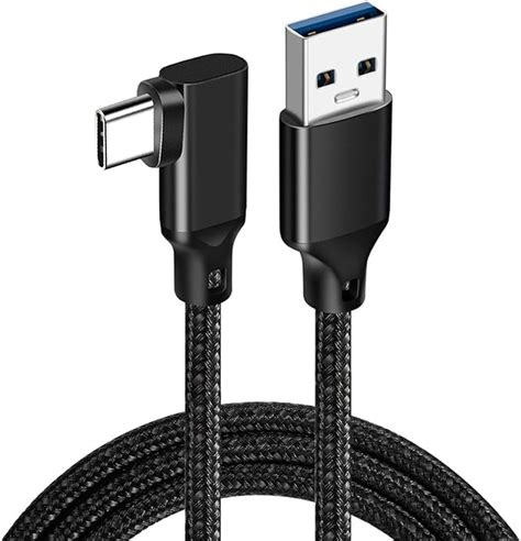 Amazon co jp USB Type C ケーブル L字 ブラック 3m Suptopwxm 10Gbps データ転送 60W