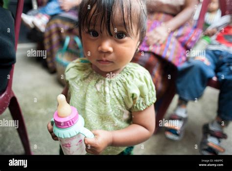 A Maya Indigenous Girl At Local Npo Office In Girl In Panajachel