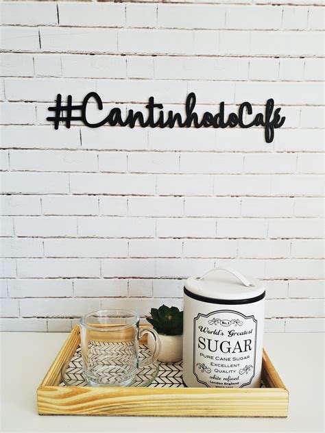 Lettering Cantinho do café cantinhodocafé Elo7