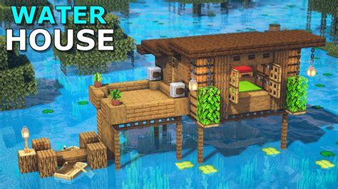 Minecraft How To Build A House On Water Youtube