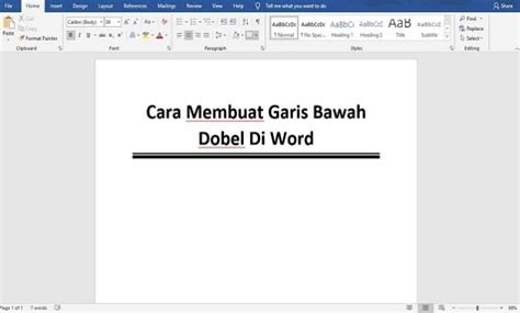 Cara Membuat Garis Di Word Yang Mudah Dan Cepat 2024