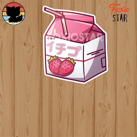 Cute Japanese Milk Carton Sticker Japan Milk Sticker Etsy