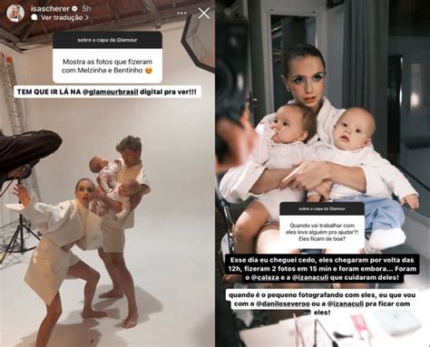 Isa Scherer mostra a estreia de seus bebês gêmeos como modelos