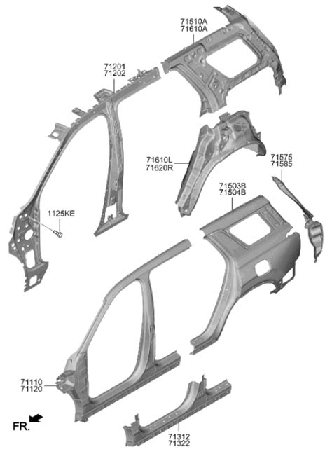 Side Body Panel 2023 Hyundai Palisade