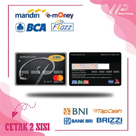 Jual Kartu Emoney Design Debit Kredit Bca Prioritas Black Money E Toll