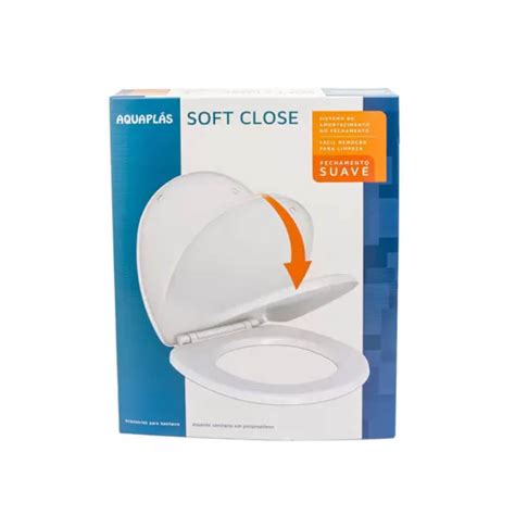 Assento Sanit Rio Pp Soft Close Universal Branco Aquaplas