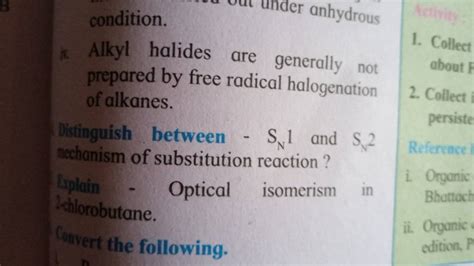 Condition Prepared By Free Radical Halogenation Of Alkanes Distinguish