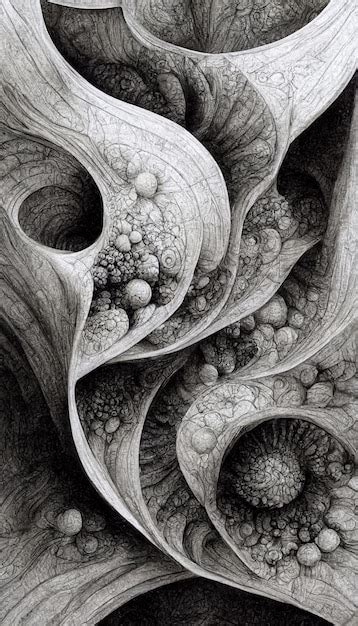 Premium Photo | Creative trendy abstract dynamic surreal fractal ...