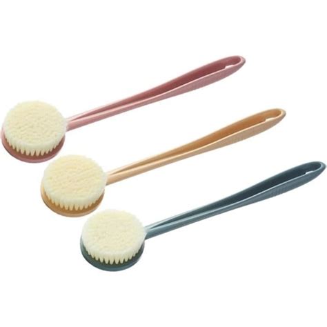 Brosses de Bain avec Poignée TRAHOO Lot de 3 Pour le Luffa le Dos