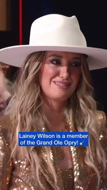 Lainey Wilson Is The Newest Member Of The Grand Ole Opry Shorts