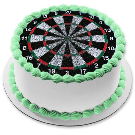 Darts Essbar Tortenbild Aufleger Muffin Party Deko Geburtstag