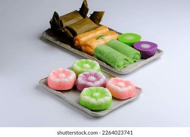 Jajanan Pasar On Rectangular Plates White Stock Photo 2264023741 | Shutterstock