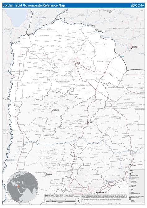 Document Irbid Governorate Reference Map